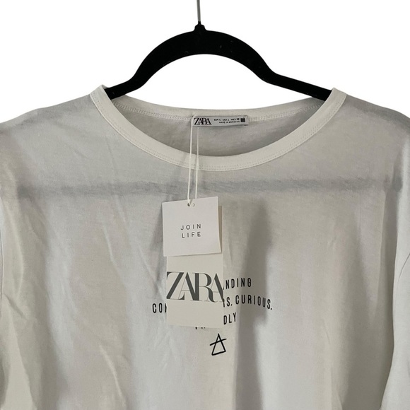 NWT Zara Women Tee Shirt Size S - Picture 3 of 5